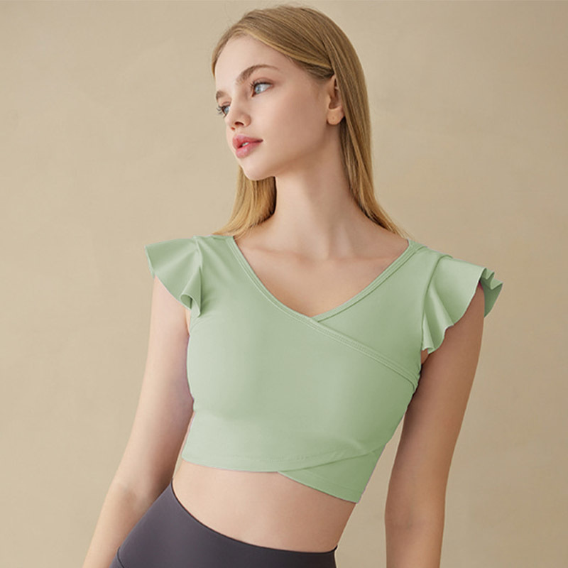 flouncing gym trainer t shirt best sports bra for teenager from gym clothing suppliers flouncing gym trainer t shirt best sports bra for teenager from gym clothing suppliers