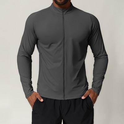 Solid color outdoor leisure home excising men's fitness top Solid color outdoor leisure home excising men's fitness top