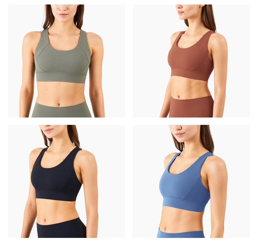 green sport bra red supportive bra black yoga top navy fitness wear