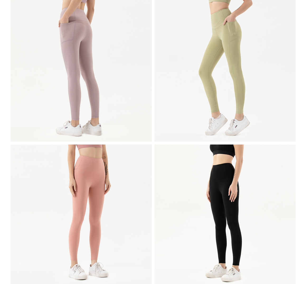 light purple pink ming greent black pocket gym leggings high quality high end market