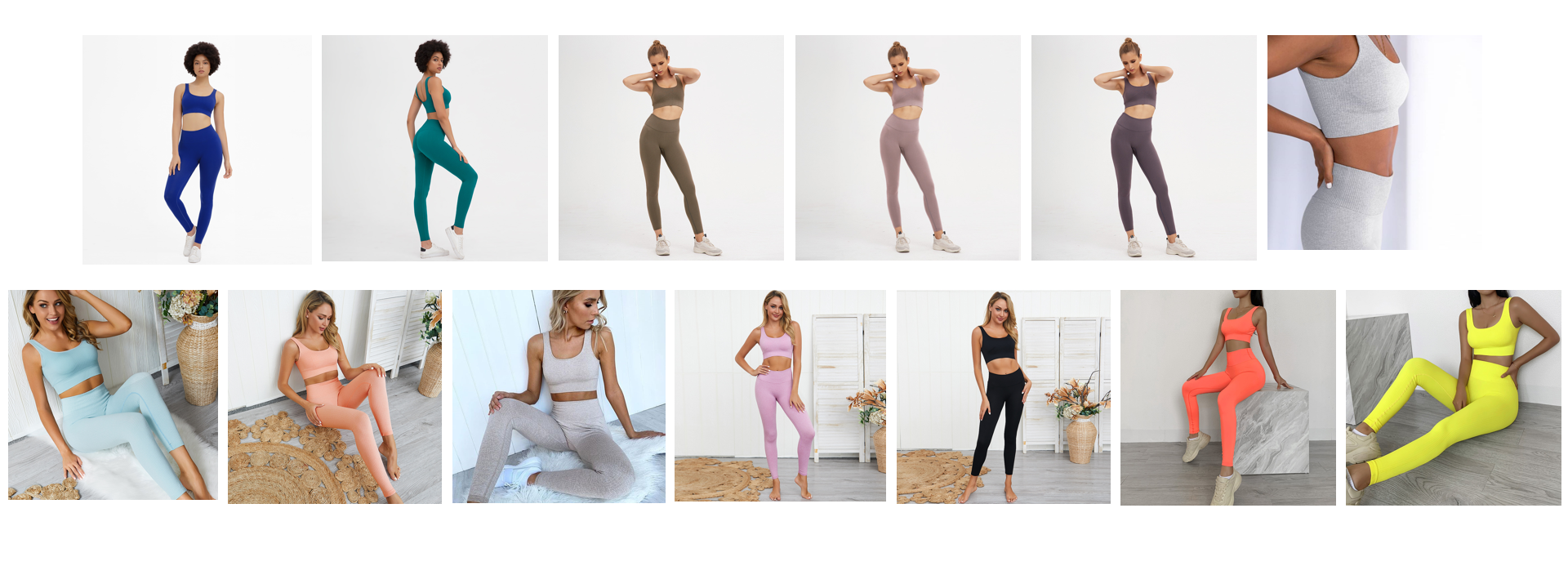 seamless set ribbed seamless bra leggings highwaisted