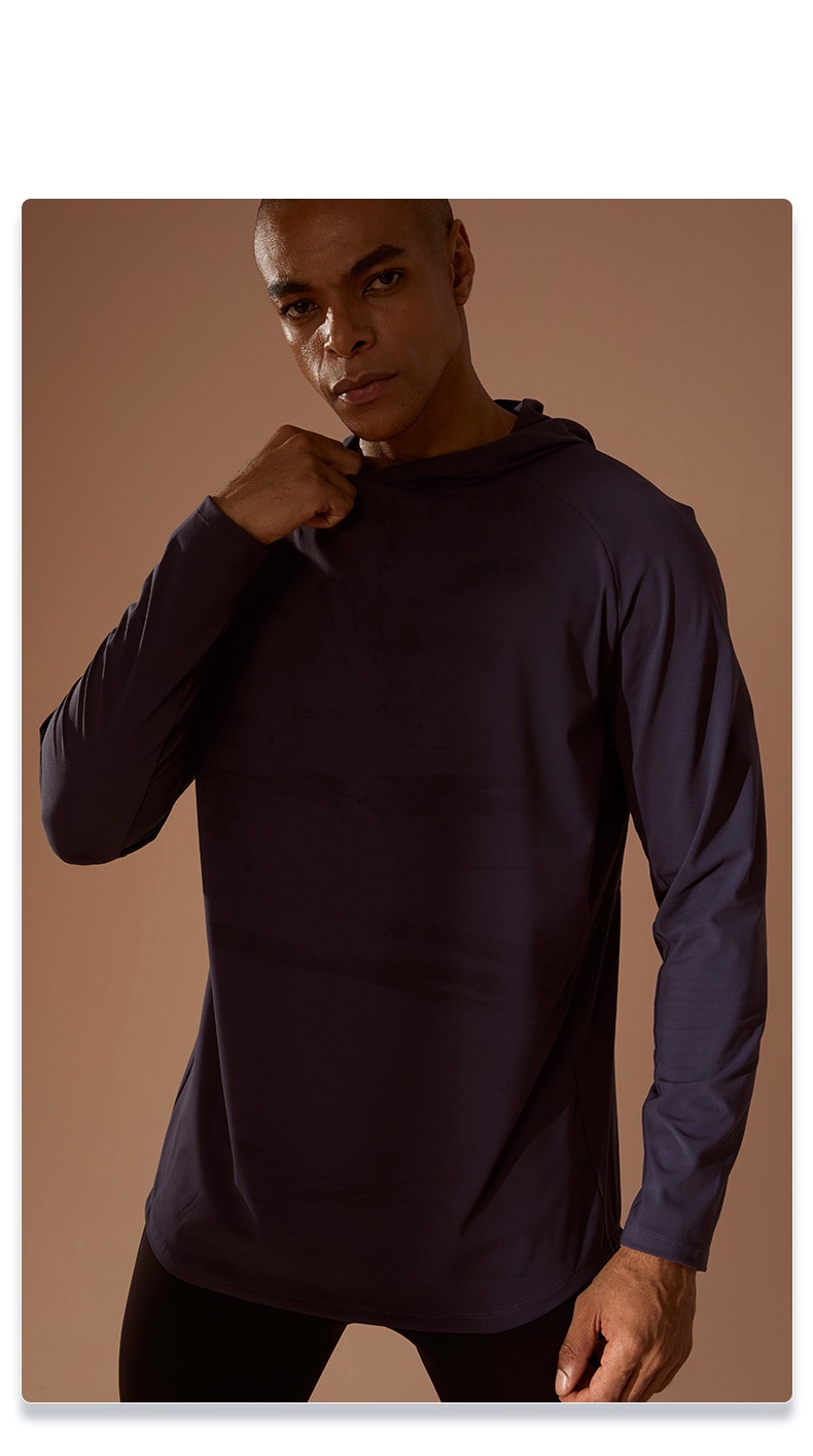 men sport Tshirt with hoodies quick dry sweat qicking men sport Tshirt with hoodies quick dry sweat qicking