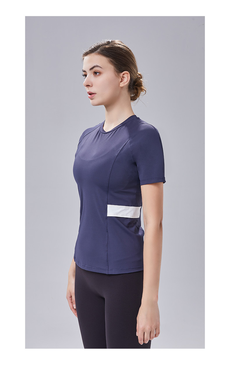 Basic Activewear for Women - SYW304E Lady Panel T-Shirt | Fit Fever Yoga Wear Factory