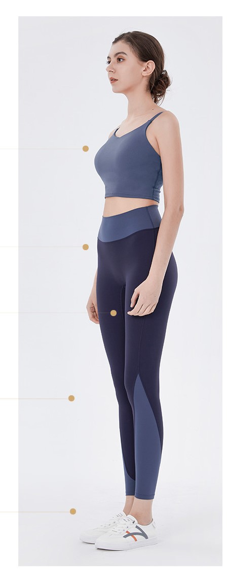 W918sm Grey Patchwork Legging